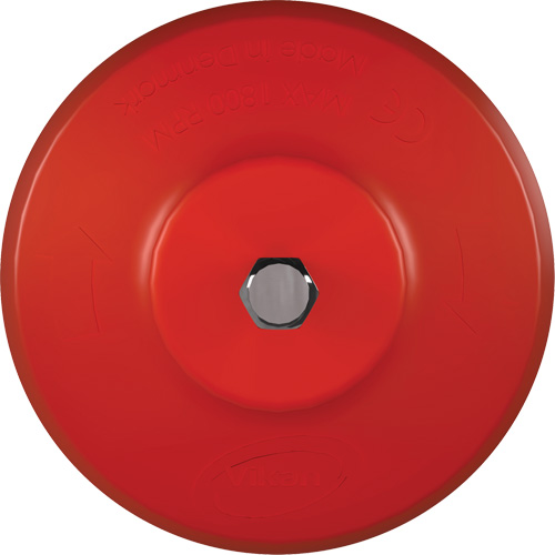 Vikan 87004 Brosse ronde HyDrive pour perceuse, Soies Tr&egrave;s ferme, Longueur de 3-1/10", Rouge