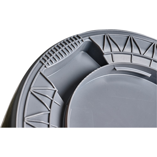 M2 Professional WM-PRH3232-G Grey Titan Garbage Container, Plastic, 32 US gal.