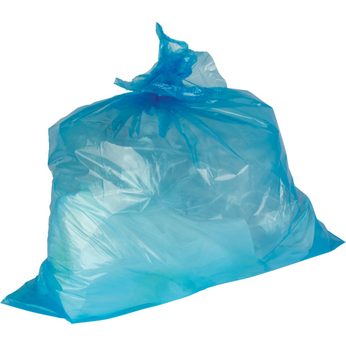 Produits d’entretien RMP JR063 Sacs &agrave; d&eacute;chets de calibre industriel, Fort, 30" la x 38" lo, 0,9 mils, Bleu, Capacit&eacute; 88 L (20 gal.)