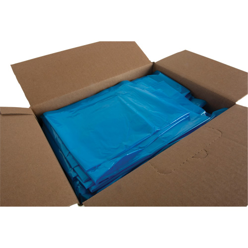 Produits d’entretien RMP JR063 Sacs &agrave; d&eacute;chets de calibre industriel, Fort, 30" la x 38" lo, 0,9 mils, Bleu, Capacit&eacute; 88 L (20 gal.)