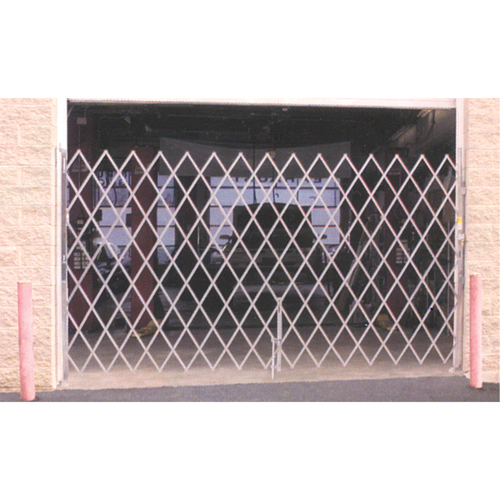 Illinois Engineered Products SSG465R Barri&egrave;res de s&eacute;curit&eacute; galvanis&eacute;es repliables, Repliable simple fixe, 4' lo x 6' h d&eacute;ploy&eacute;