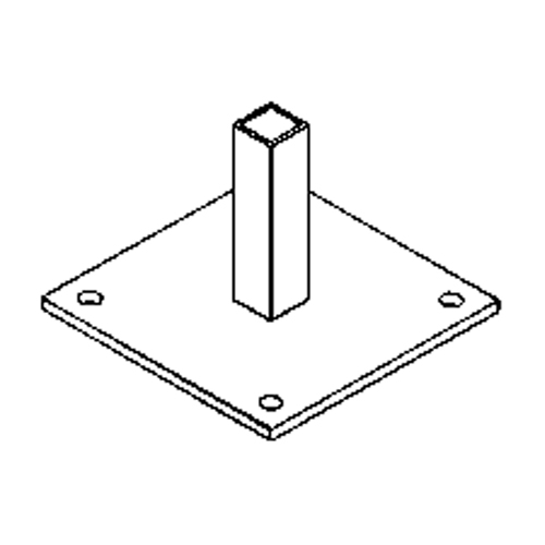 Duratrack BS12 Pied de support pour murs-rideaux