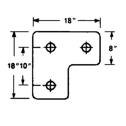 Ideal Warehouse Innovations 26-1112 Butoirs de quai en caoutchouc moul&eacute;s, Caoutchouc, 18" la x 4" p x 18" h