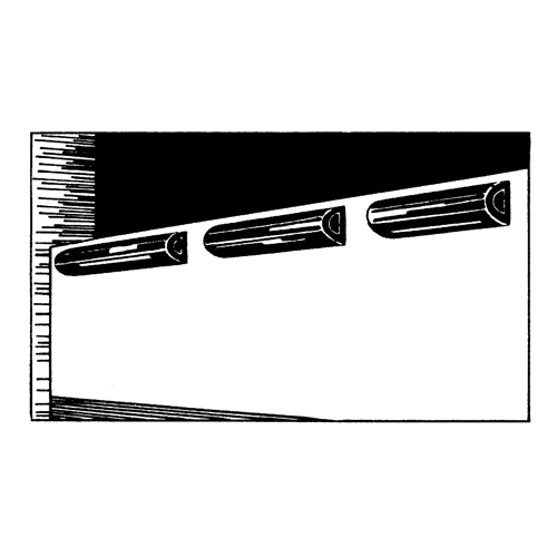 Ideal Warehouse Innovations 26-1130 D&eacute;fenses de quai en caoutchouc refoul&eacute;, Caoutchouc, 4-1/2" la x 12" lo x 3-3/4" p