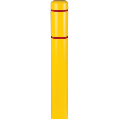 Innoplast BC772YR Polyethylene Bollard Covers, 6-5/8" Dia. x 72" L, Yellow