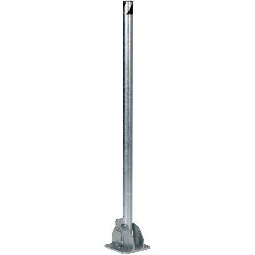 Vestil BOL-FD-36-G Butoirs repliables, Acier, 42" h x 1-3/4" la, Argent
