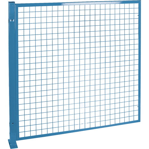 KLETON KH946 Protecteurs de p&eacute;rim&egrave;tre - Style treillis m&eacute;tallique, 4' h x 4' la, Bleu