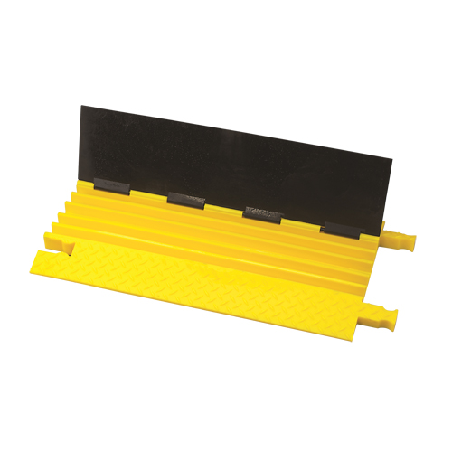 Checkers Industrial Products BB5-125-D-B/Y Protecteur de c&acirc;bles Bumble Bee, 5 canaux, 36" lo x 19,75" la x 2" h