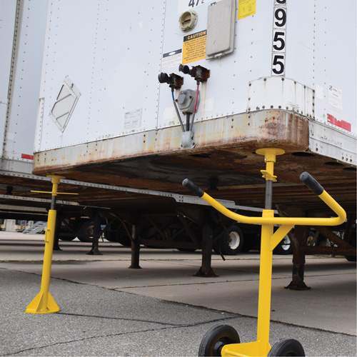 Ideal Warehouse Innovations 60-5454 Two-Post Trailer-Stabilizing Jack Stands, 50 tons Lift Capacity