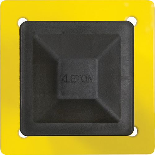 KLETON KI246 Poteau pour barri&egrave;re de s&eacute;curit&eacute;, Acier, 5" lo x 17" h, Jaune s&eacute;curit&eacute; OSHA
