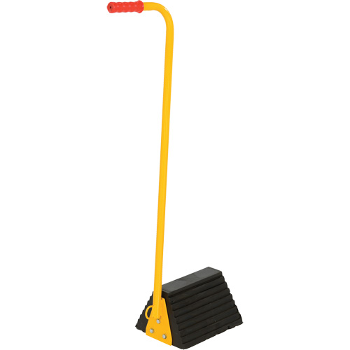 Vestil RWC-8-ERGO Cale de roue avec poign&eacute;e ergonomique, 9-1/4" x 8" x 6", Noir