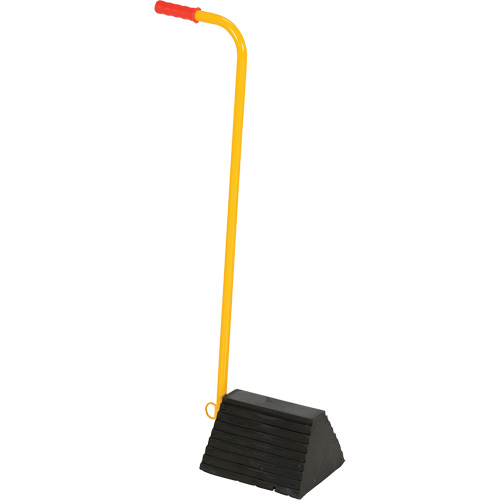 Vestil RWC-8-ERGO Cale de roue avec poign&eacute;e ergonomique, 9-1/4" x 8" x 6", Noir