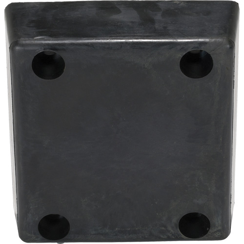 Vestil B-1213-4 Molded Dock Bumper, Reinforced Rubber, 12" W x 4" D x 13" H