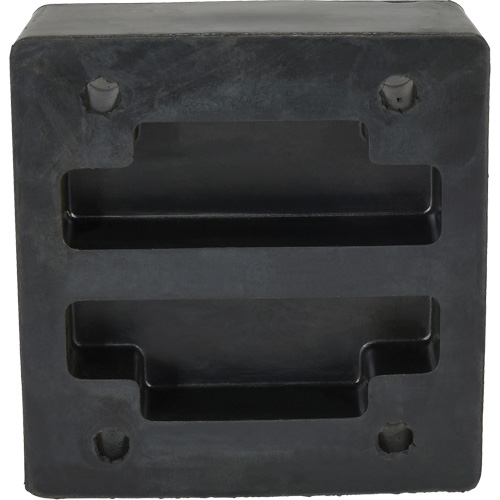 Vestil B-1213-4 Molded Dock Bumper, Reinforced Rubber, 12" W x 4" D x 13" H