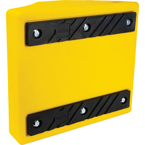 KLETON KI296 Cale de roue robustes, Ur&eacute;thane, Jaune, 15-1/2" la x 17-7/10" p x 10" h