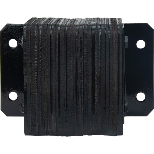 KLETON KI322 Laminated Dock Bumpers, Horizontal, Rubber, 12" W x 4" D x 10" H