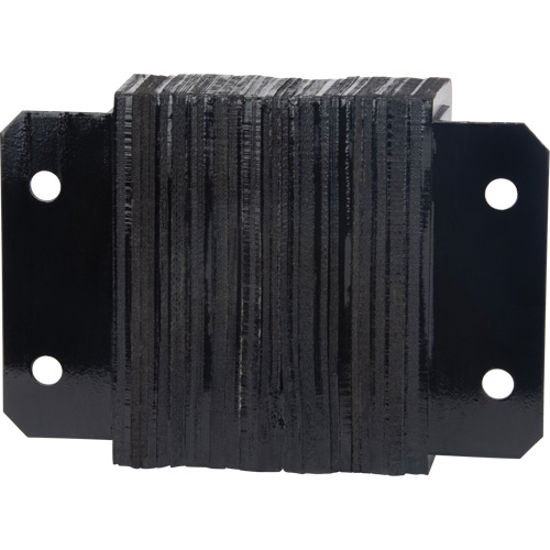 KLETON KI322 Laminated Dock Bumpers, Horizontal, Rubber, 12" W x 4" D x 10" H