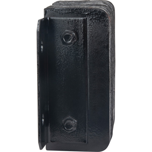 KLETON KI322 Laminated Dock Bumpers, Horizontal, Rubber, 12" W x 4" D x 10" H