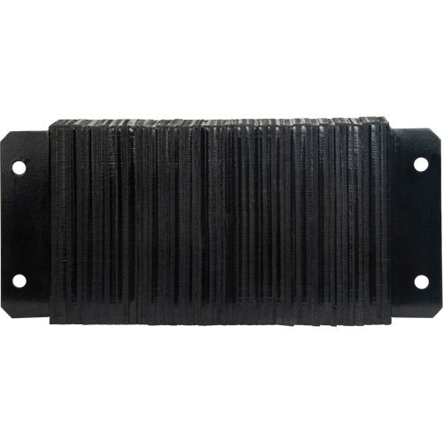 KLETON KI325 Butoirs de quai lamell&eacute;s, Horizontal, Caoutchouc, 24" la x 4" p x 12" h