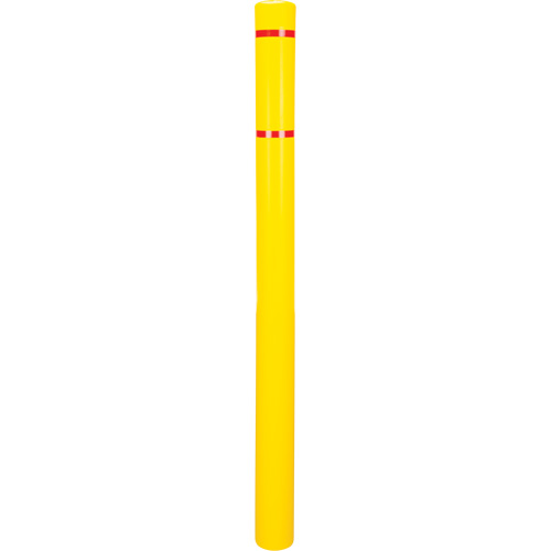 KLETON KI328 Capuchon en poly&eacute;thyl&egrave;ne pour borne de protection, 4-1/2" dia. x 64" l, Rouge/Jaune