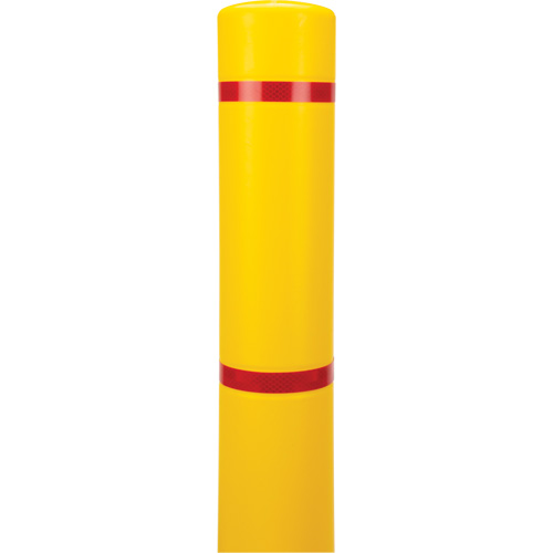 KLETON KI328 Capuchon en poly&eacute;thyl&egrave;ne pour borne de protection, 4-1/2" dia. x 64" l, Rouge/Jaune