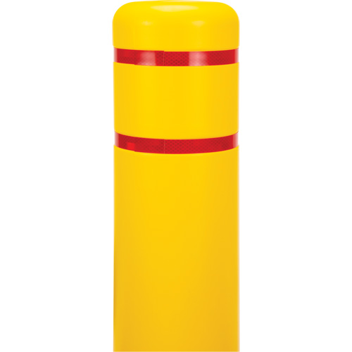 KLETON KI329 Capuchon en poly&eacute;thyl&egrave;ne pour borne de protection, 6-5/8" dia. x 52" l, Rouge/Jaune