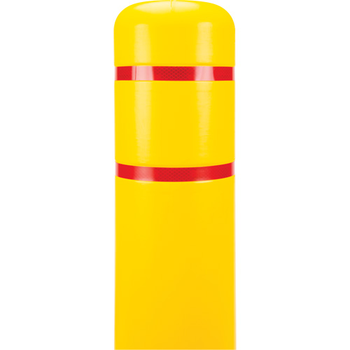 KLETON KI330 Capuchon en poly&eacute;thyl&egrave;ne pour borne de protection, 6-5/8" dia. x 60" l, Rouge/Jaune
