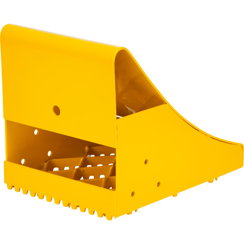 KLETON KI331 Ice Chocks, Steel, Yellow, 8-1/16" W x 10-5/8" D x 8-13/16" H