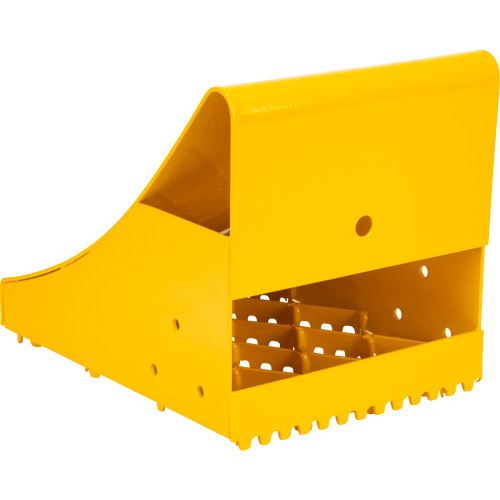 KLETON KI331 Ice Chocks, Steel, Yellow, 8-1/16" W x 10-5/8" D x 8-13/16" H