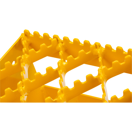 KLETON KI331 Ice Chocks, Steel, Yellow, 8-1/16" W x 10-5/8" D x 8-13/16" H