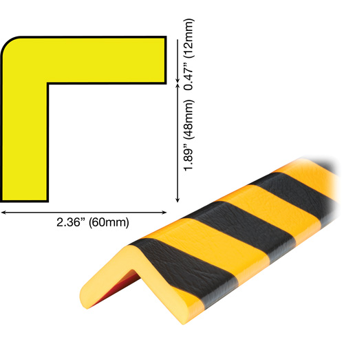 Knuffi 60-6856 H Plus Profile 1M Corner Protection Bumper Guard
