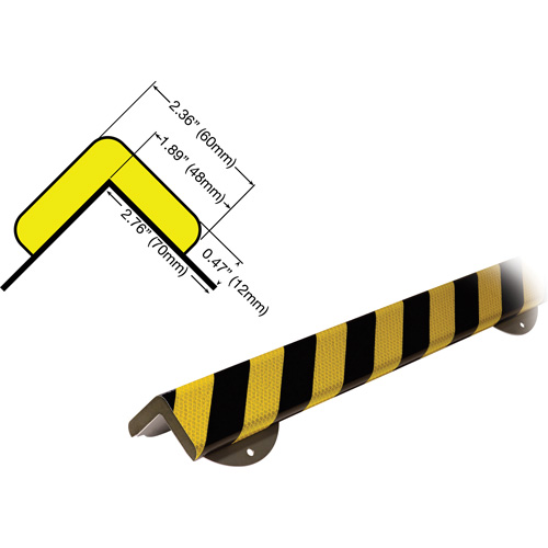 Knuffi 60-6862-1 Trousse de protection murale avec butoir de protection de coin mod&egrave;le WPK H+ 1M