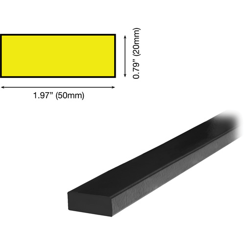 Knuffi 60-6730-3 D Profile 5M Surface Protection Bumper Guard, 2' (0.6096 m) Long