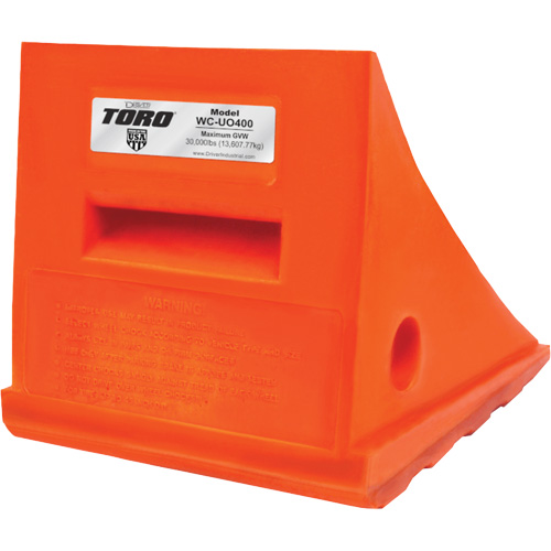TORO WC-UO400 Cale-roue polyvalente de 15 tonnes, Ur&eacute;thane, Orange