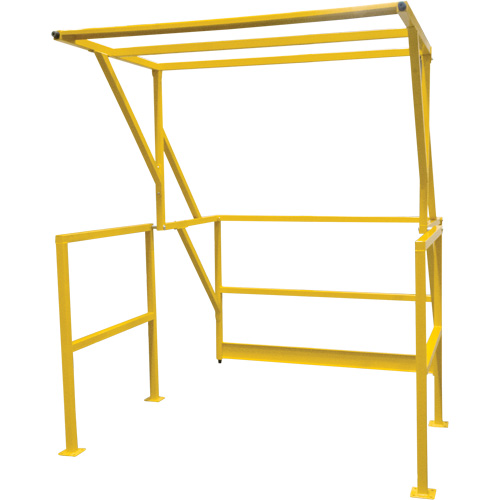 KLETON KI404 Barri&egrave;re de s&eacute;curit&eacute; pour mezzanine, 70" lo x 77" ha, 78" &eacute;lev&eacute;e, Jaune