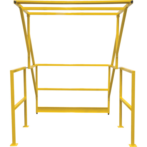 KLETON KI404 Barri&egrave;re de s&eacute;curit&eacute; pour mezzanine, 70" lo x 77" ha, 78" &eacute;lev&eacute;e, Jaune