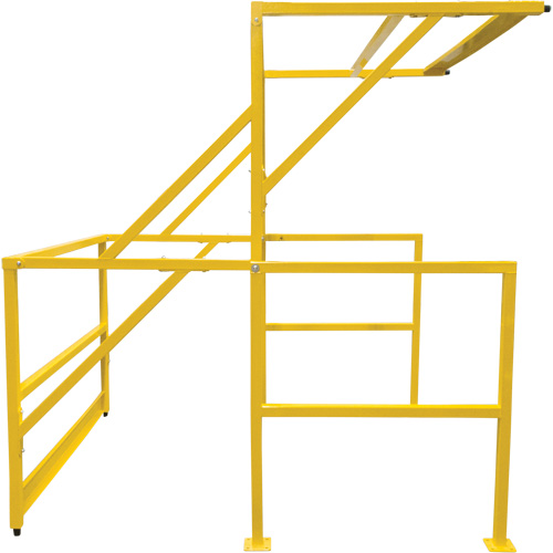 KLETON KI404 Barri&egrave;re de s&eacute;curit&eacute; pour mezzanine, 70" lo x 77" ha, 78" &eacute;lev&eacute;e, Jaune