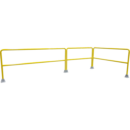 KLETON KI406 Garde-corps pour barri&egrave;re de s&eacute;curit&eacute;, Acier, 36" lo x 42" h, Jaune