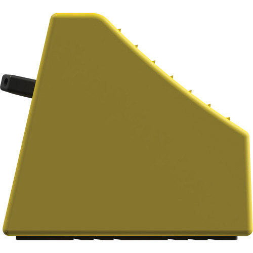 Checkers Industrial Products MC4011-NB Checkers Safety Heavy-Duty Ultra Class Mining Wheel Chock without Bracket, HDPE, Yellow, 14-1/2" W x 17-1/2" D x 16" H