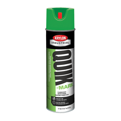 Krylon Industrial K04005000 Industrial Quik-Mark Water-Based Overhead Marking Paint, 17 oz., Aerosol Can