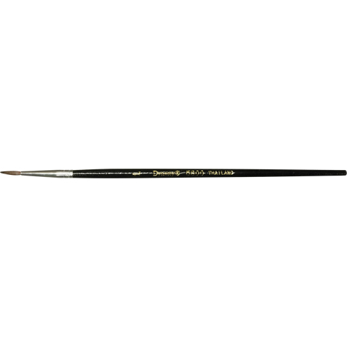 Felton Brushes 10914 Black Pointed Bristle Artist Brush, 2.5 mm Brush Width, Camel Hair, Wood Handle