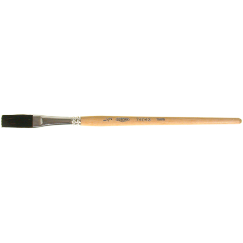 Osborn 0007404300 One Stroke Paint Brush, 1/2" Brush Width, Ox Hair, Wood Handle