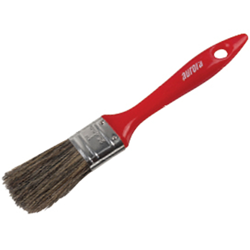 Aurora Tools KP300 AP300 Series Paint Brush, Natural Bristles, Plastic Handle, 1" Width