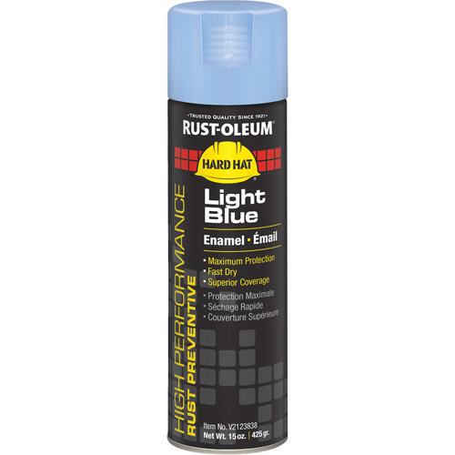 Rust-Oleum V2123838 V2100 System Enamel Spray Paint, Light Blue, Gloss, 15 oz., Aerosol Can