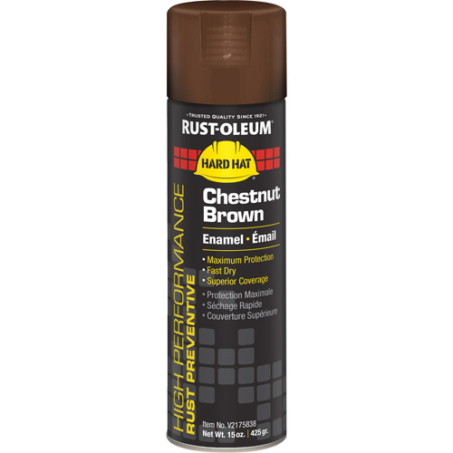Rust-Oleum V2175838 Peinture-&eacute;mail en a&eacute;rosol syst&egrave;me V2100, Brun ch&acirc;taignier, Brillant, 15 oz, Canette a&eacute;rosol