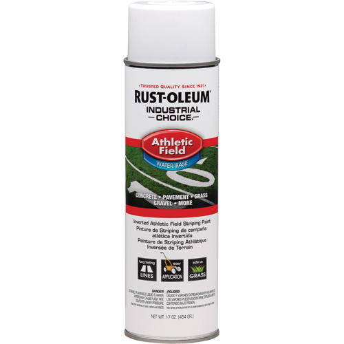 Rust-Oleum 206043 Industrial Choice&reg; AF1600 Athletic Field Striping Paint, White, 17 oz., Aerosol Can