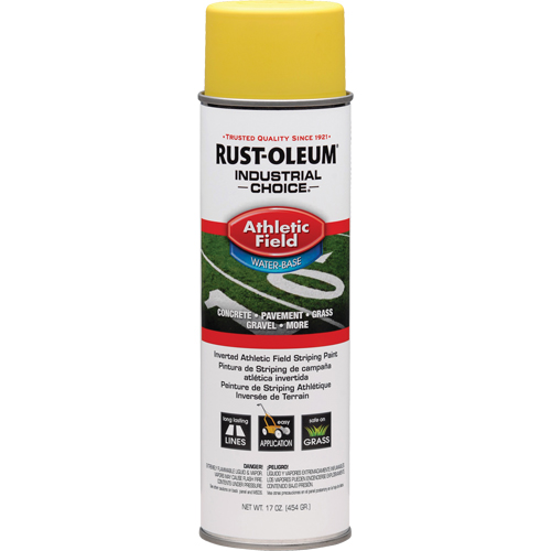 Rust-Oleum 206045 Industrial Choice&reg; AF1600 Athletic Field Striping Paint, Yellow, 17 oz., Aerosol Can