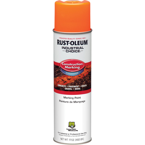 Rust-Oleum 264697 Water Based Marking Paint, 17 oz., Aerosol Can