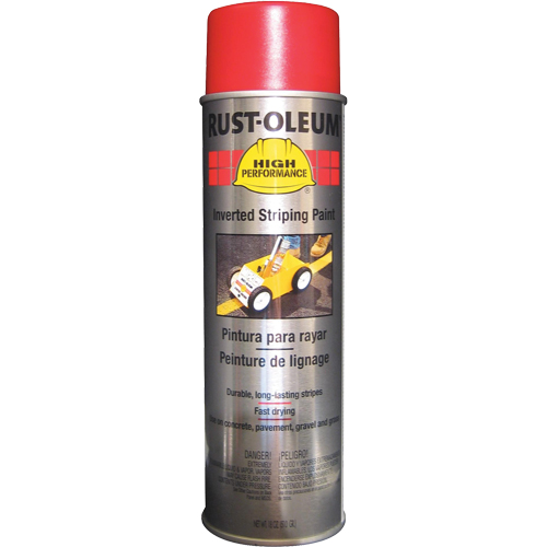 Rust-Oleum 2364838 Peinture pour traçage de ligne invers&eacute;e System 2300, Rouge, 18 oz, Canette a&eacute;rosol