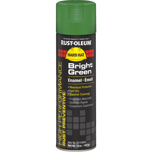 Rust-Oleum V2134838 High Performance&reg; V2100 Paint, Bright Green, Gloss, 15 oz., Aerosol Can